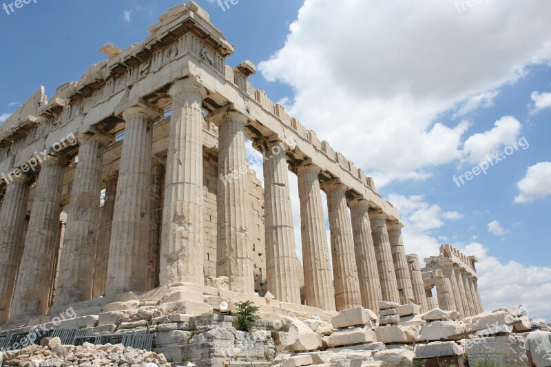 Photo Athens Acropolis Greece Greek