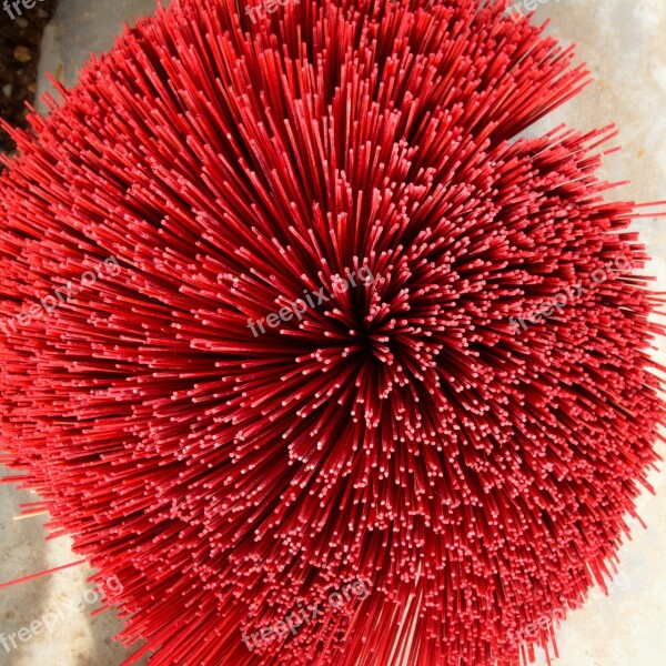 Color Red Symmetry Incense Spirituality