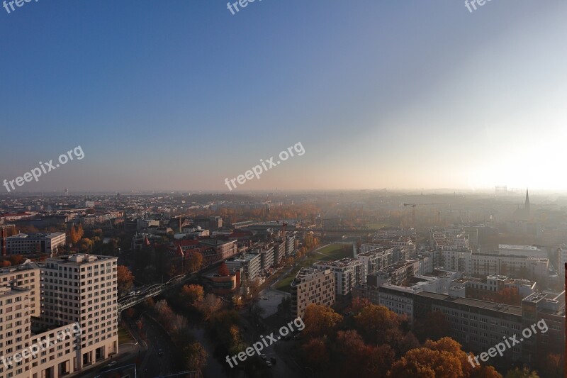 Berlin City Haze Architecture Sky