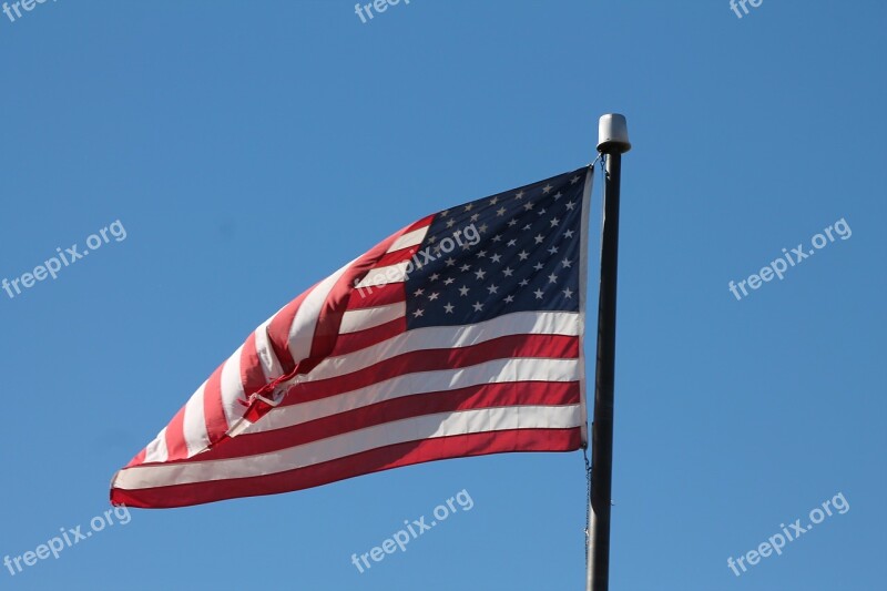 Flag Waving America Free Photos