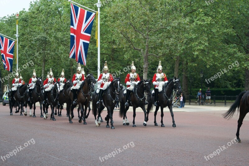 London Change Of Guards Buckingham Palace England