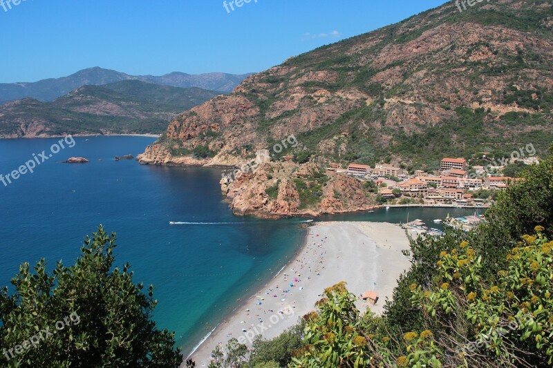 Corsican Sea Port Beach Free Photos