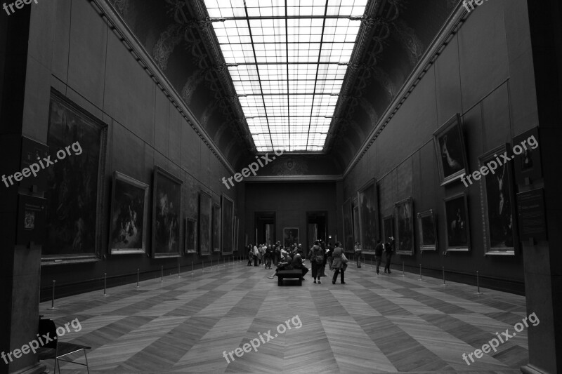 France Paris Louvre Hall Architecture