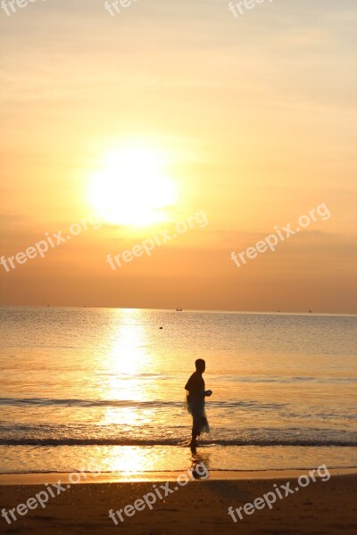 Sunrise Tourism Beach Nature The Landscape