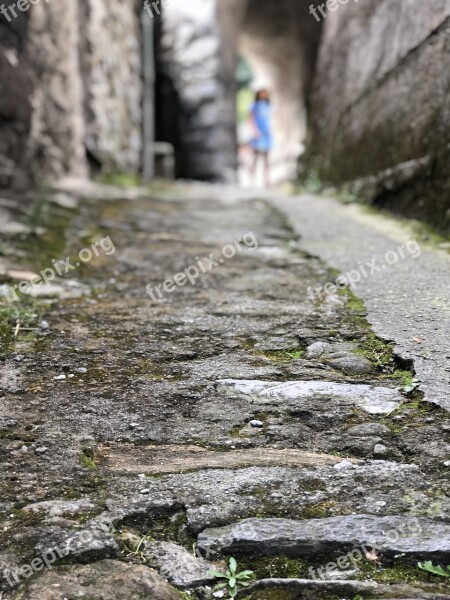 Valle Verzasca Old Town Village Road Hiking