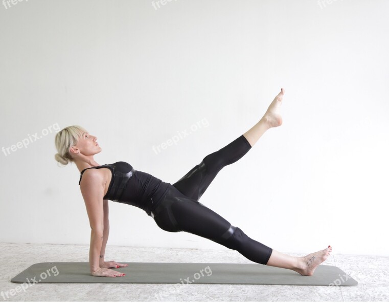 Pilates Training Sport People Gym