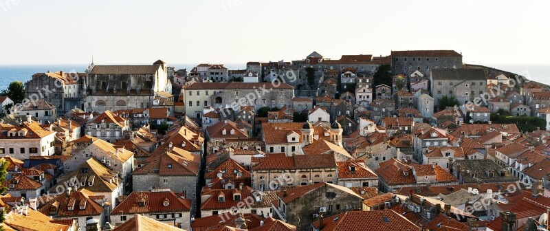 Roofs Stony Houses Architecture Building Dubrovnik