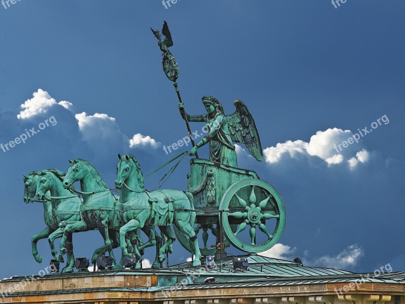 Berlin Brandenburg Gate Quadriga Landmark Architecture