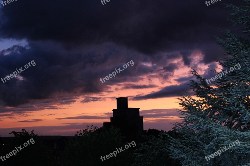 Shadow Colors Clouds Night Photography Picture