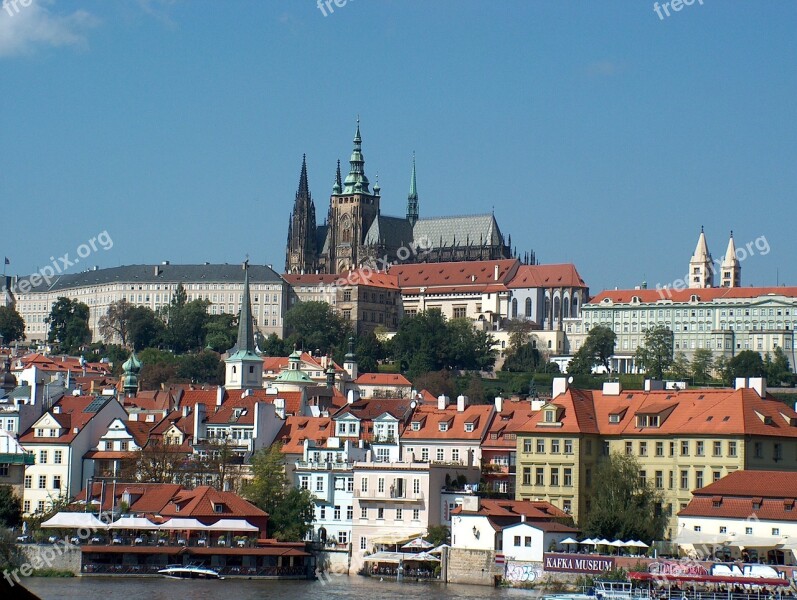 Prague Moldova Hradcany Prague Castle Free Photos