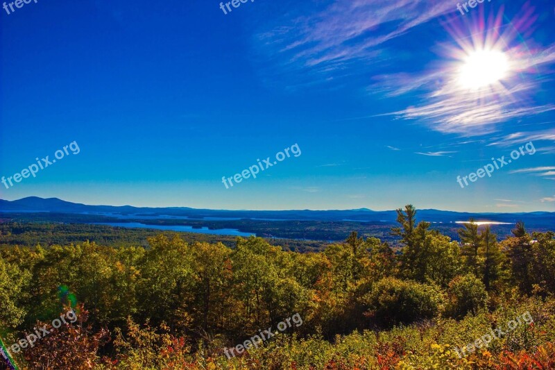 Sky Landscape Sun Lakes Finger Lakes