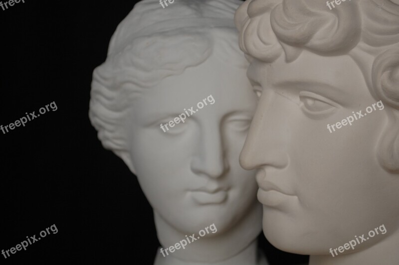 Head Thinking Statue Bust Person