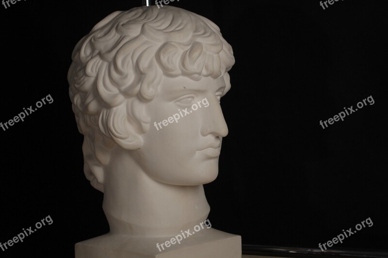 Head Thinking Statue Bust Person