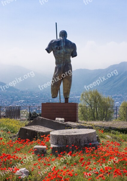 Pompeii Pompei Statue Sculpture Bronze Statue