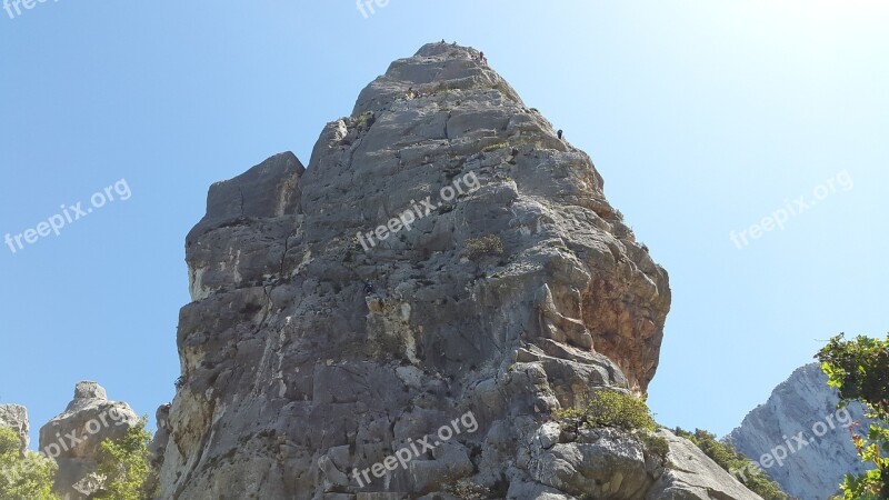 Aguglia Di Goloritzè Pinnacle Cala Goloritzè Monte Caroddi Rock