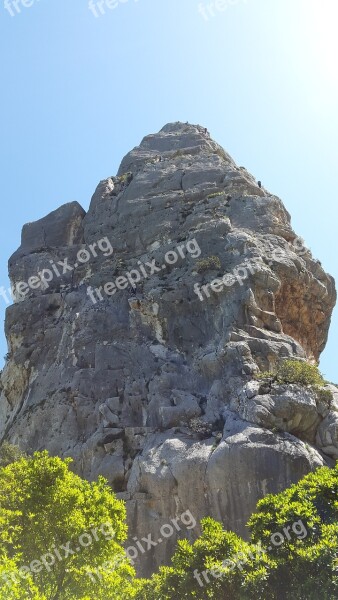 Aguglia Di Goloritzè Pinnacle Cala Goloritzè Monte Caroddi Rock