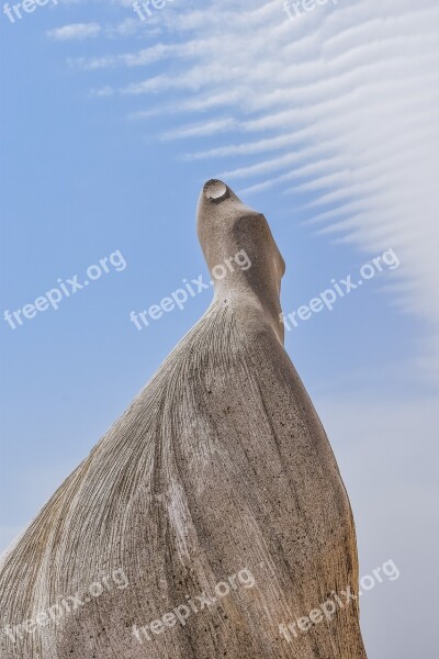 Sculpture Marble Woman Dress Shape