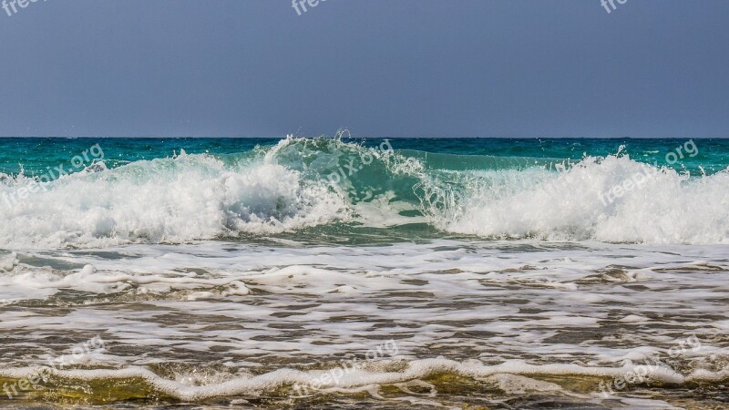 Wave Smashing Sea Coast Nature