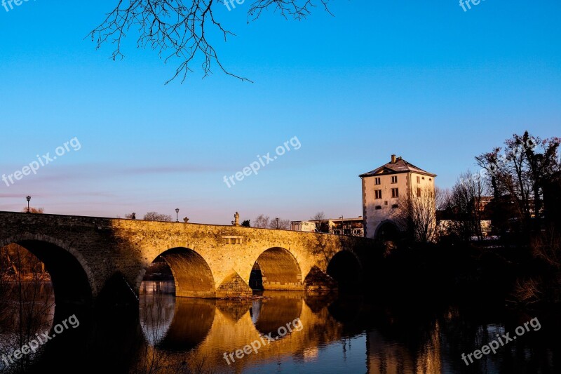 Limburg An Der Lahn Lahn Old Lahn Bridge Hesse Limburg