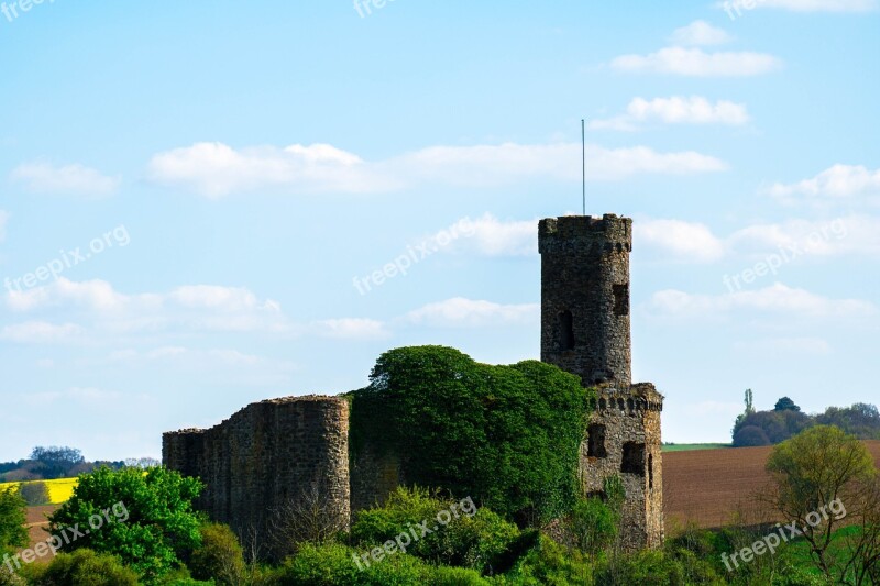 Castle Nature Medieval Place Ruin Romanesque