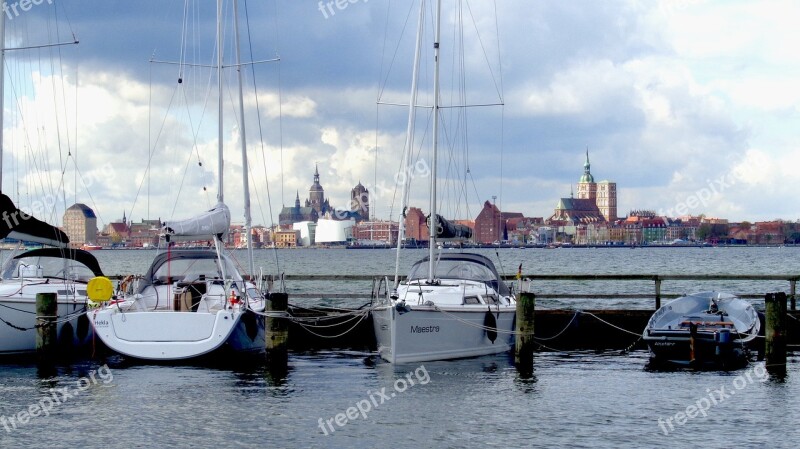 Rügen Island Altefähr Port Stralsund Rügen