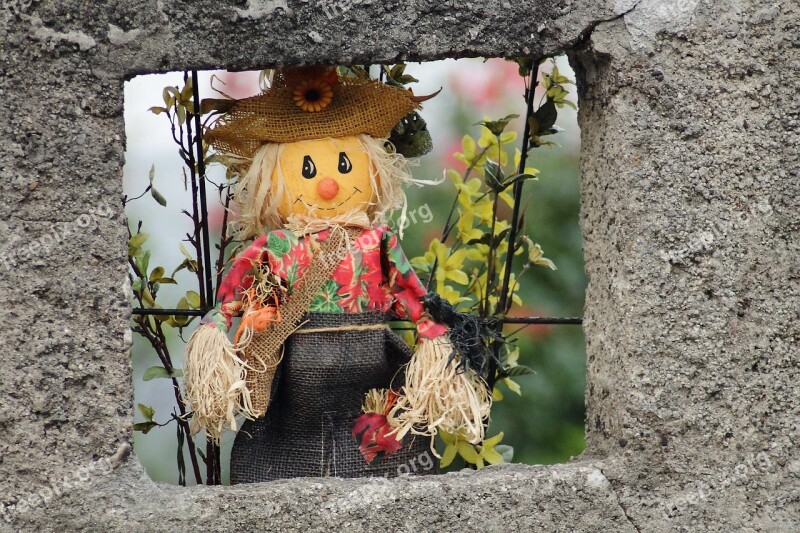 Straw Man Woman Of Straw Doll Decoration Figure