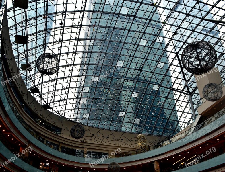 Afimall Moscow City Architecture Glass Megalopolis