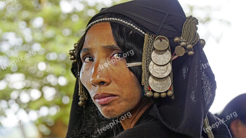 Laos Akha Tribewoman Indigenous Culture