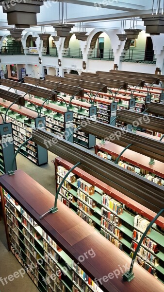 Library Books Literature Education Shelf