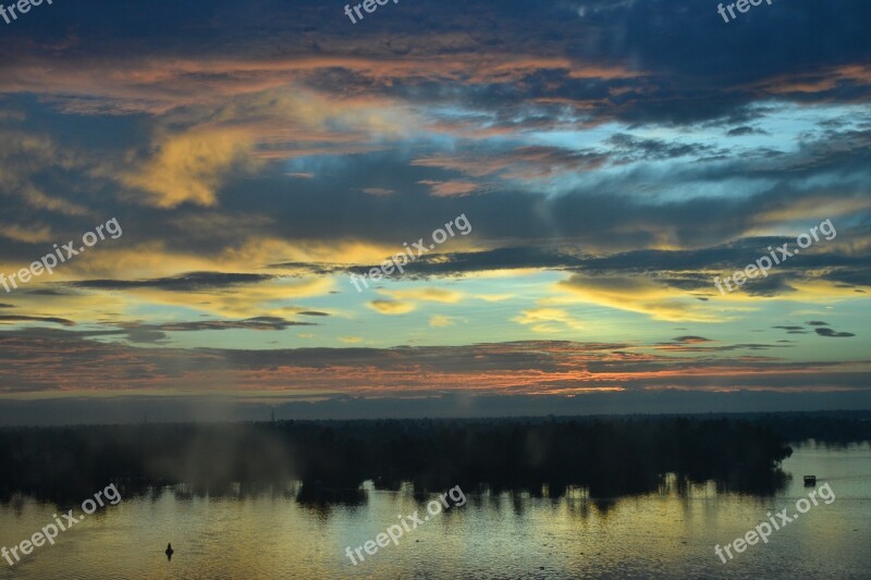 Kerala Alleppey Dawn Sunrise Colours Of Kerala