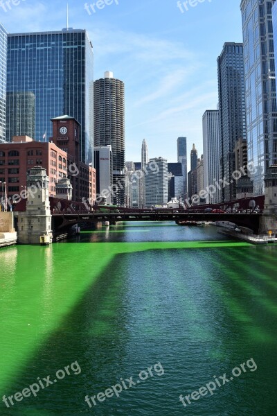 Chicago River Green St Saint