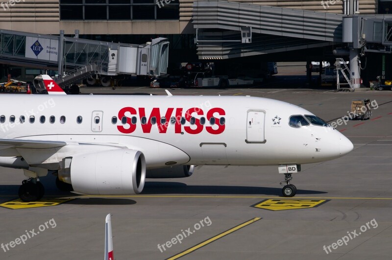 Swiss Aircraft Airbus A320 Airport Zurich