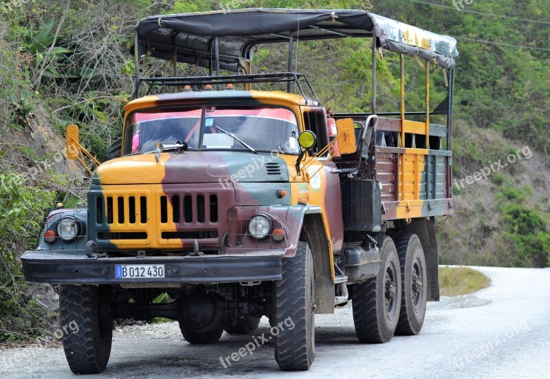 Cuba Escambray Mountains Truck Auto