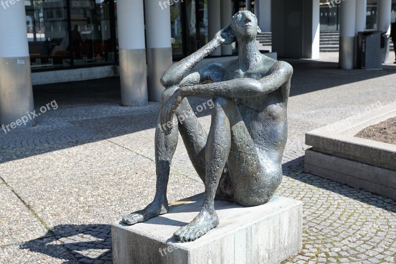 Sculpture Pforzheim Art Naked Act