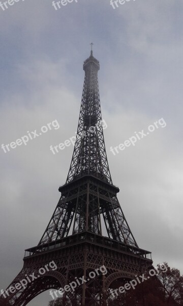 Tower Paris France Eiffel Tower Monument