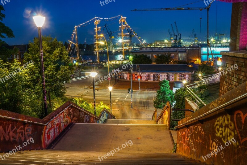 Hamburg Haafen Ship River Water