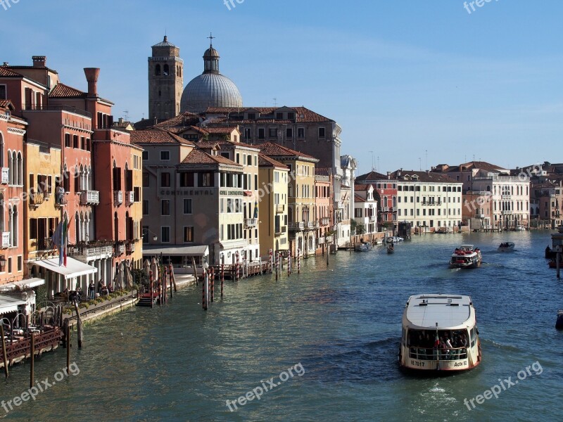 Venice Canale Grande Boat Waterway City