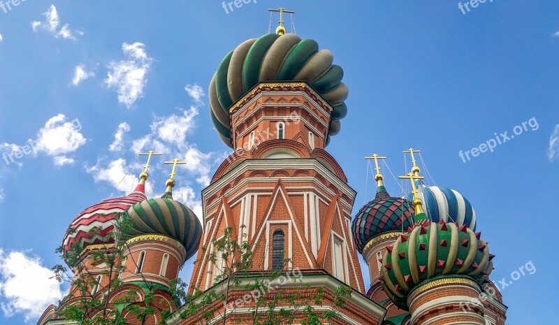 San Basilio Church Moscow Red Square Architecture