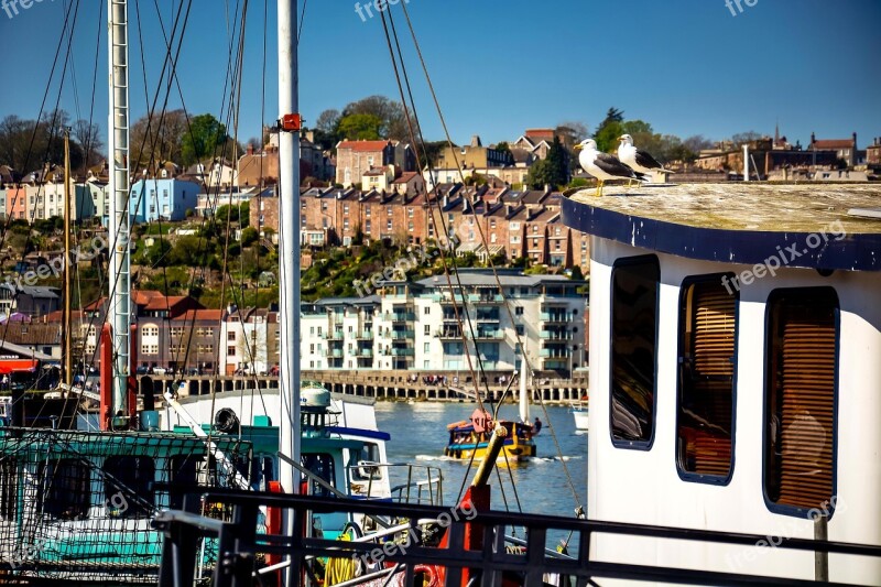 Bristol Harbour Boat England Uk