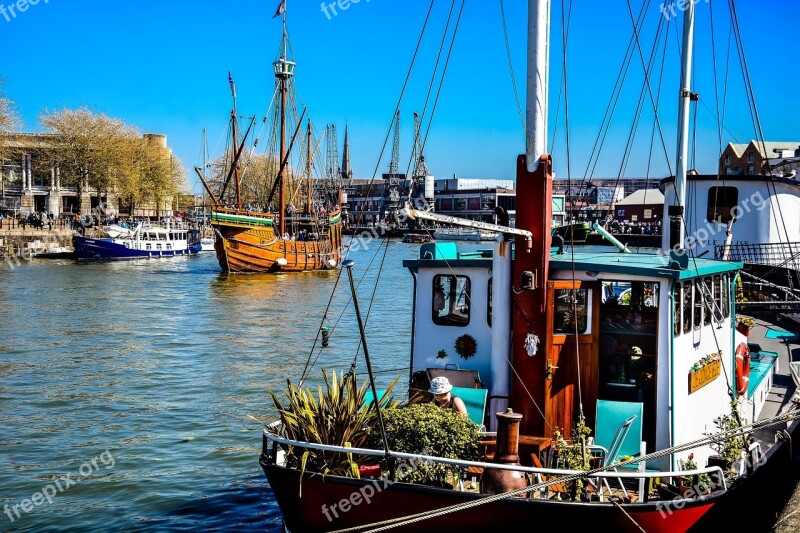 Bristol Harbour Boat England Uk