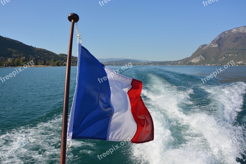 Flag French France Tricolor Blue