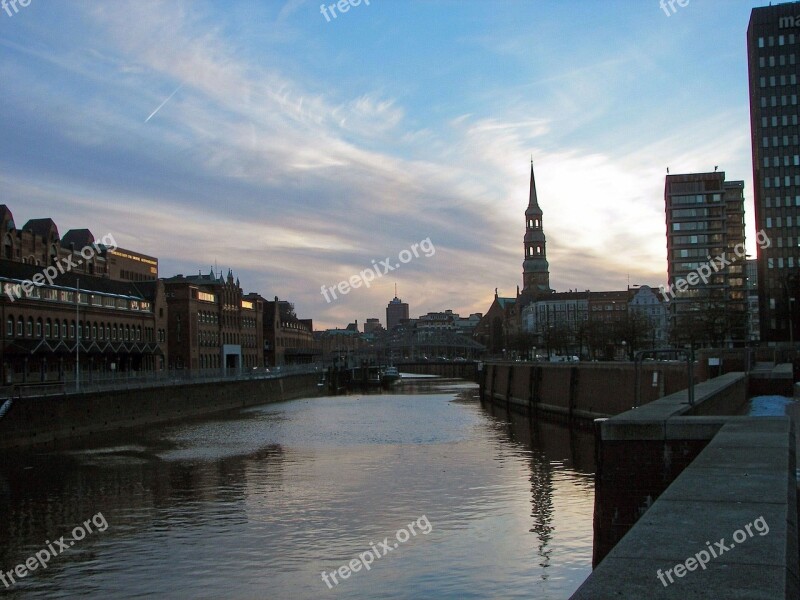 Hamburg Port Speicherstadt Harbour City St Catherine's Church