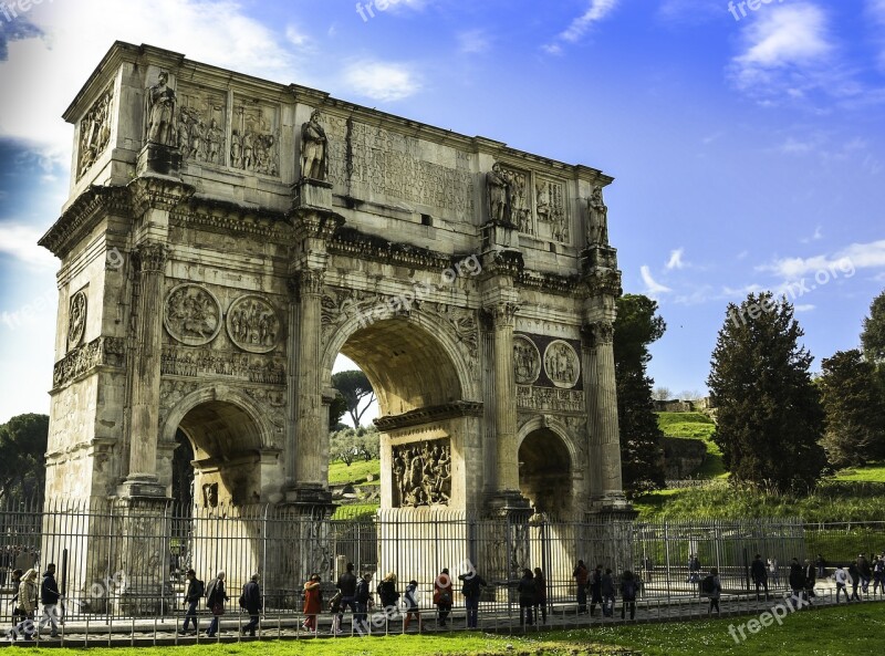 Constantine Arc Architecture Italy Rome