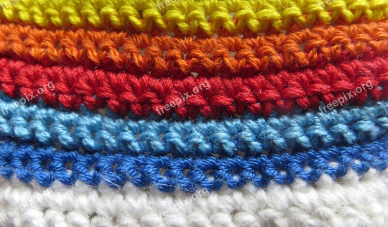 Yarn Stripes Knitting Free Photos