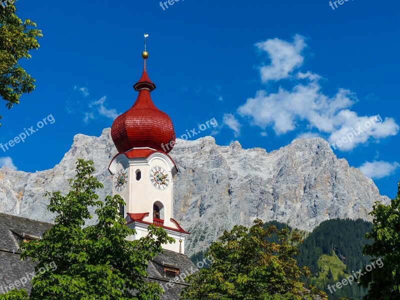 Parish Church To The Hl Catherine Church Ehrwald Zugspitze