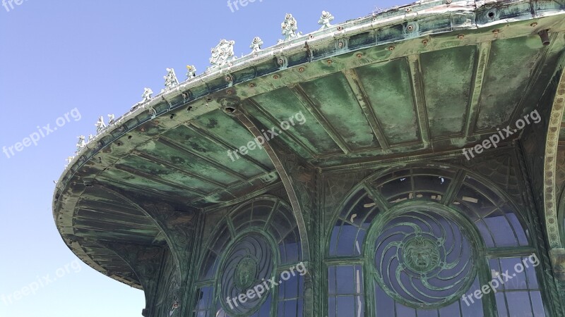 Patina Roof Asbury Park Arcade Blue Sky