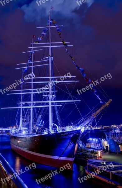 Rickmer Rickmers Ship Hamburg Port Museum Ship