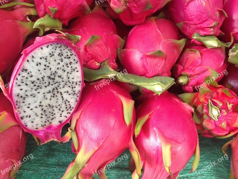 Dragonfruit Fruit Dragon Red Vegetables