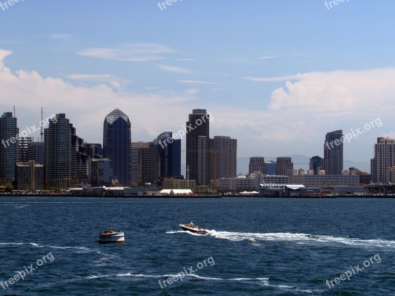 San Diego City Skyline San Diego Skyline California