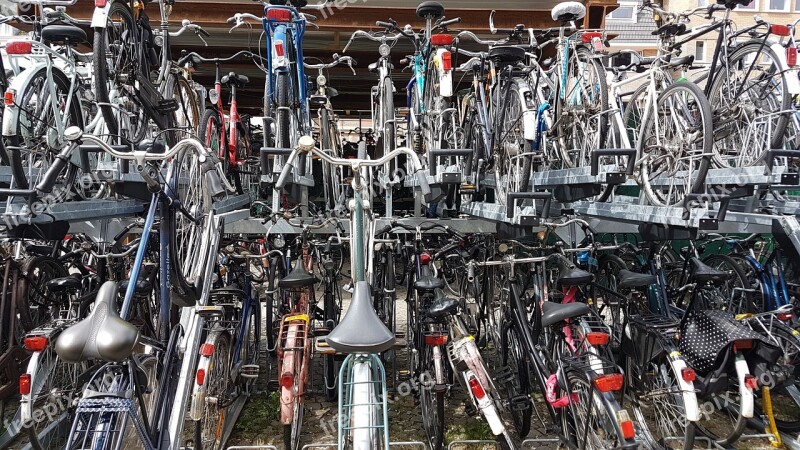 Bicycles Bike Park Place Maastricht Holland Locomotion